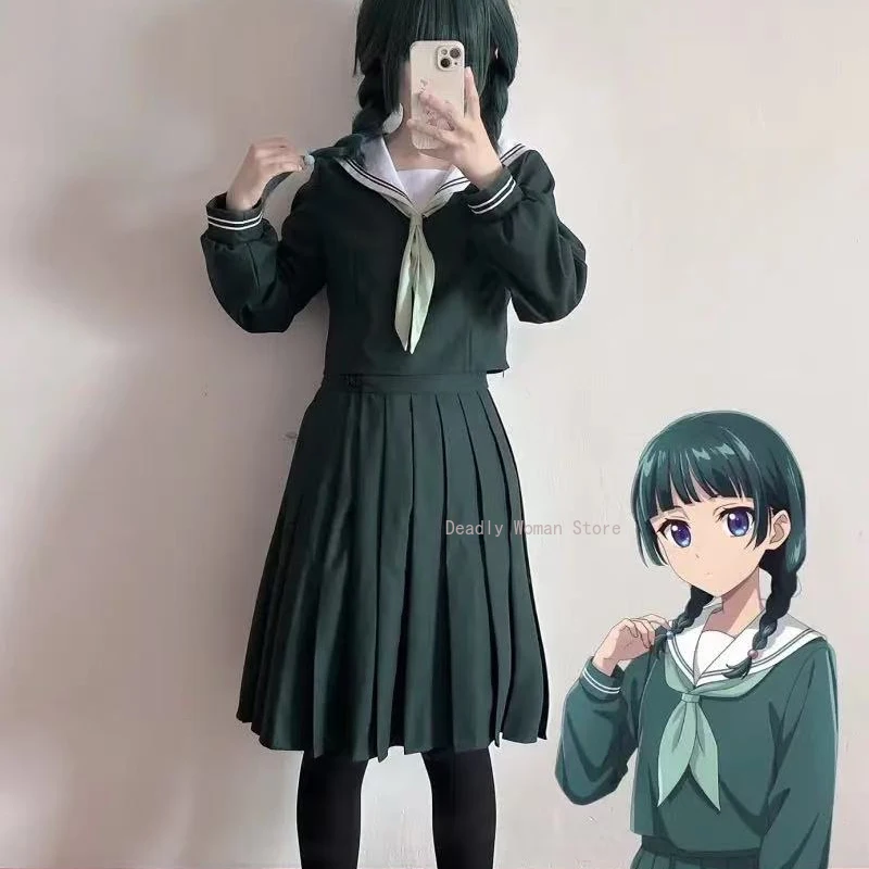 In Stock Maomao Cosplay Apothecary Diaries Anime Mao Mao Green Wig JK Sailor Uniform Skirt Halloween Party Outfits for Women
In Stock Maomao Cosplay Apothecary Diaries Anime Mao Mao Green Wig JK Sailor Uniform Skirt Halloween Party Outfits for Women