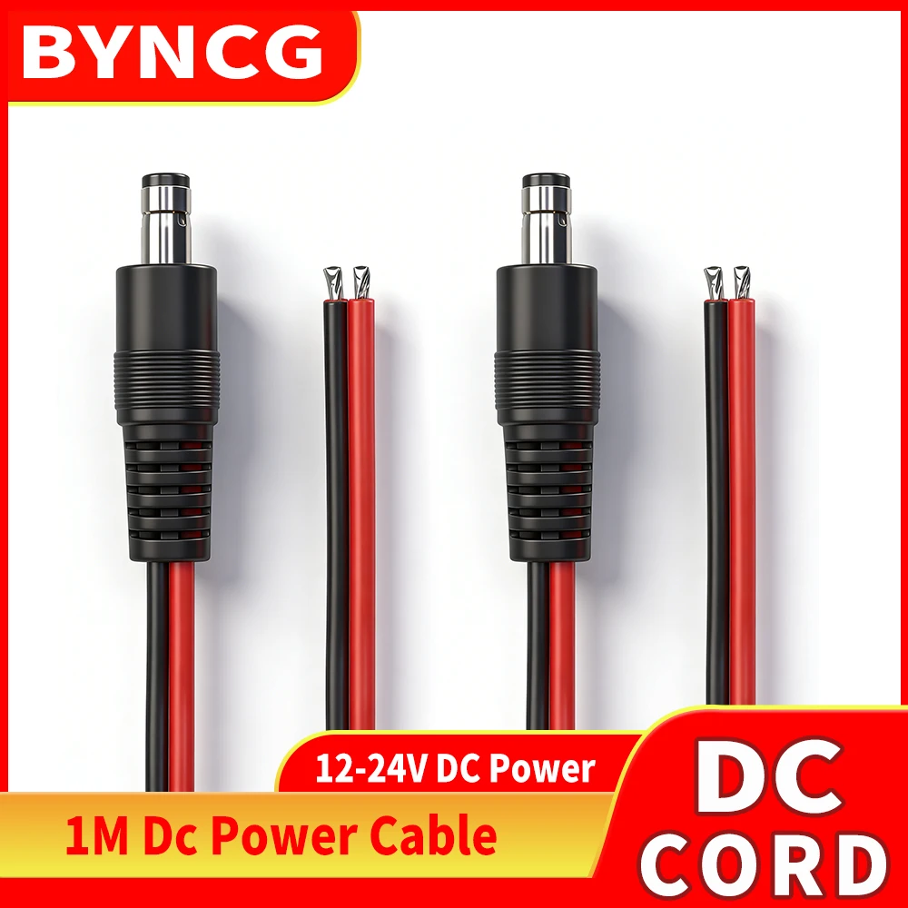 BYNCG DC Power Extension Cord 1m, 5.5x2.1mm Female to Male CCTV Adapter Connector, 12V 10A Max 120W, Universal Power Plug Cable
BYNCG DC Power Extension Cord 1m, 5.5x2.1mm Female to Male CCTV Adapter Connector, 12V 10A Max 120W, Universal Power Plug Cable