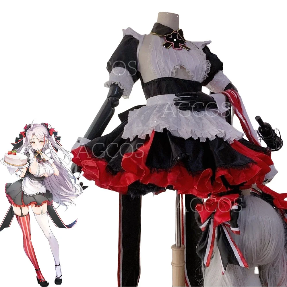 AGCOS индивидуальные костюмы для косплея Azur Lane KMS Prinz Eugen, рождественские комплекты, женское платье горничной KMS Prinz Eugen Doujin, косплей
AGCOS индивидуальные костюмы для косплея Azur Lane KMS Prinz Eugen, рождественские комплекты, женское платье горничной KMS Prinz Eugen Doujin, косплей