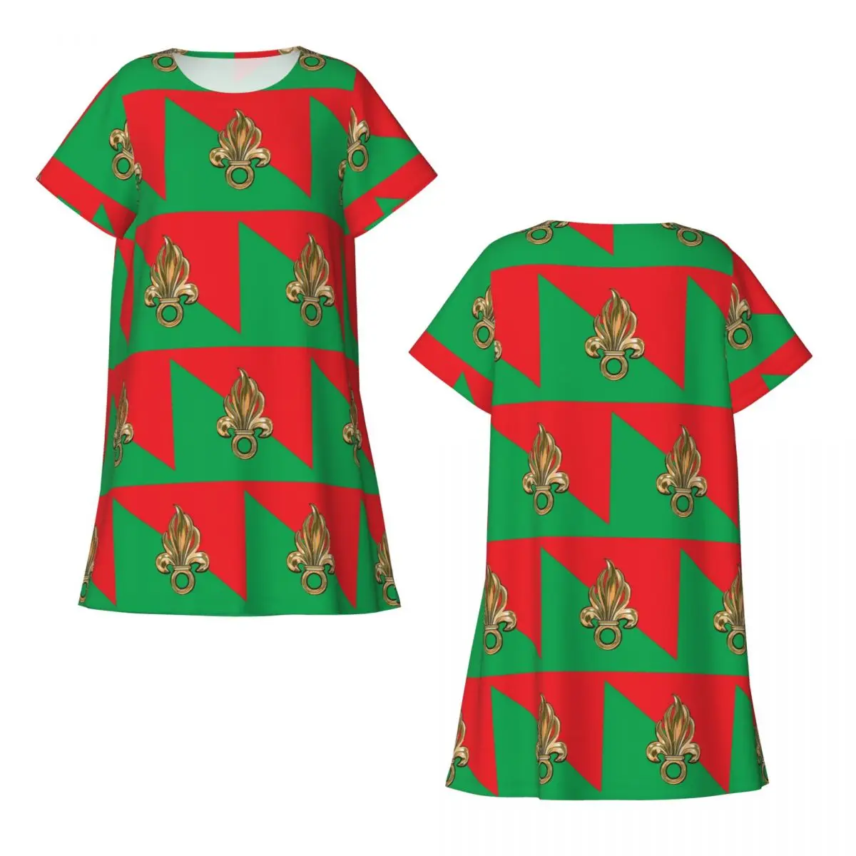 Custom French Foreign Legion Short Sleeves Nightdress For Sleeping Sleepshirts Women Short Sleeve Nightgowns Soft Pajama Dress
Custom French Foreign Legion Short Sleeves Nightdress For Sleeping Sleepshirts Women Short Sleeve Nightgowns Soft Pajama Dress
