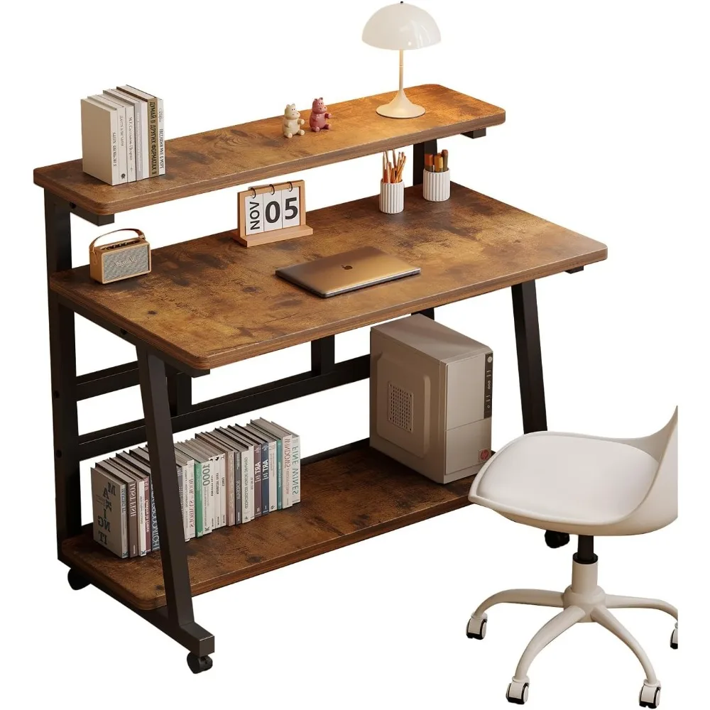 39,4-дюймовый стол на колесиках с подставкой для монитора, вращающийся компьютерный стол для студентов, письменный стол для небольшого пространства.
39,4-дюймовый стол на колесиках с подставкой для монитора, вращающийся компьютерный стол для студентов, письменный стол для небольшого пространства.