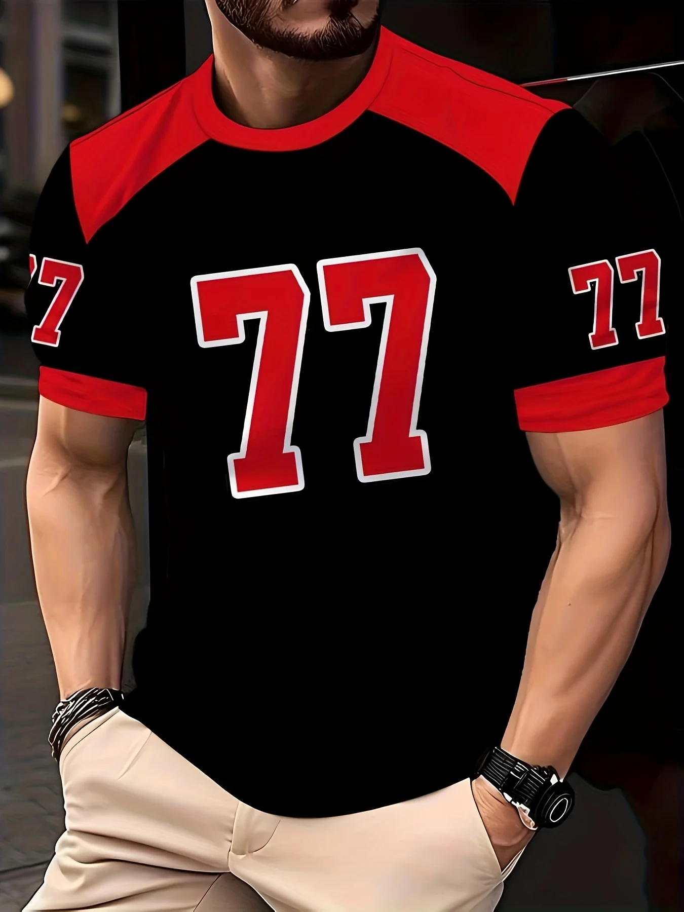 Летняя мужская футболка с короткими рукавами и 3D принтом букв и цифр, нейтральная городская модная универсальная необходимая одежда
Летняя мужская футболка с короткими рукавами и 3D принтом букв и цифр, нейтральная городская модная универсальная необходимая одежда