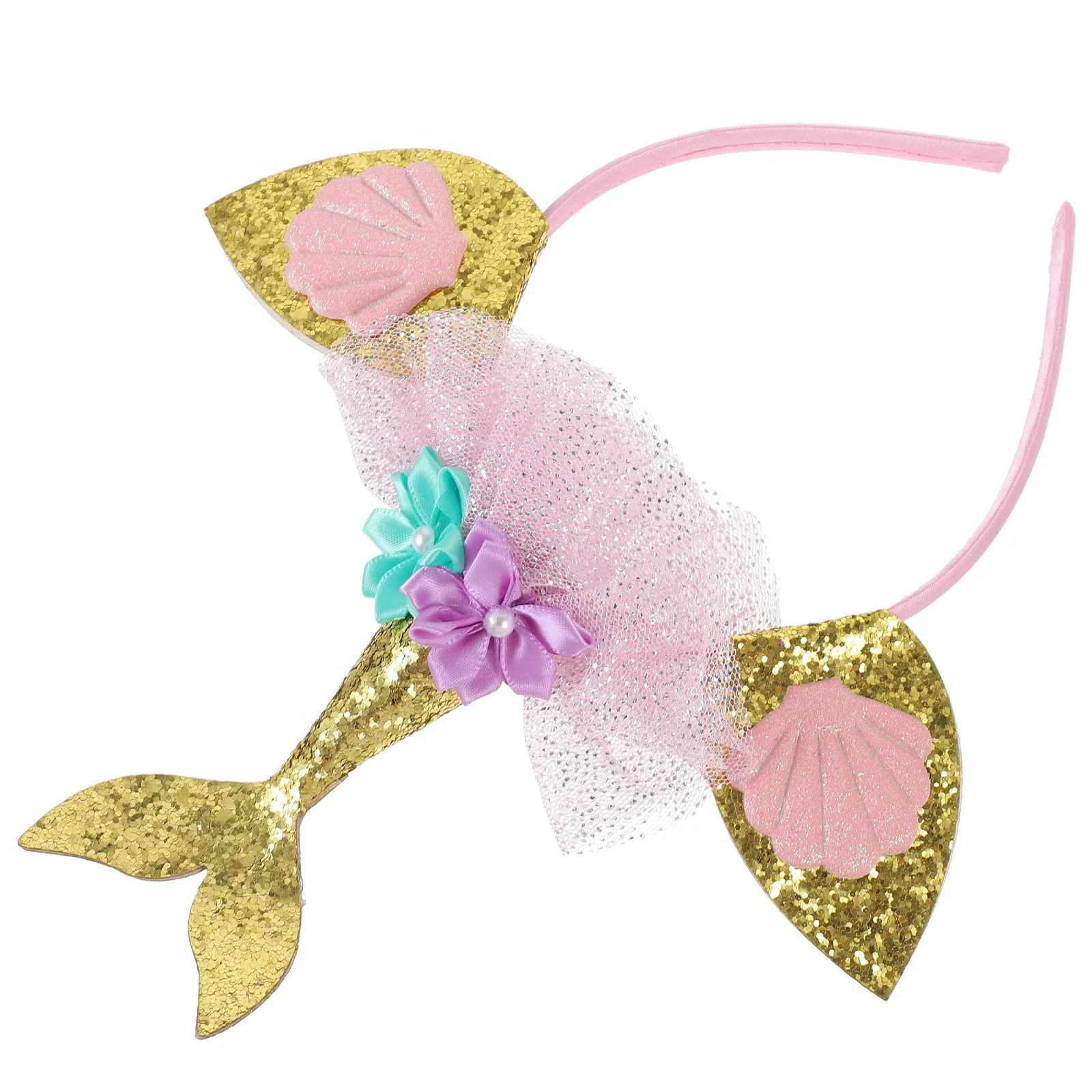 Mermaid Tail Headband for Girls Cute Glitter Decorative Hair Accessory Lightweight Comfortable Party Carnival Cosplay Masquerade
Mermaid Tail Headband for Girls Cute Glitter Decorative Hair Accessory Lightweight Comfortable Party Carnival Cosplay Masquerade