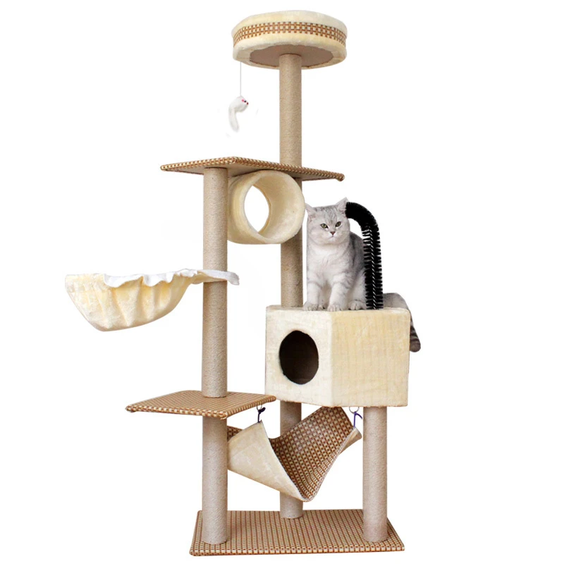 Cat Tree House for Household Pet Supplies Accessories Living Room Cat Climbing Frame Scratch Pet Furniture Pet Toys Cat Condo
Cat Tree House for Household Pet Supplies Accessories Living Room Cat Climbing Frame Scratch Pet Furniture Pet Toys Cat Condo