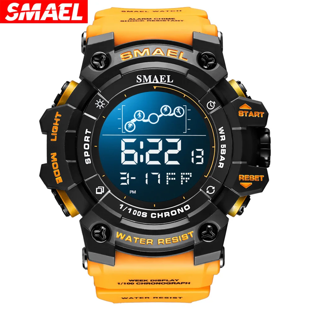 Smael digital watch - student wristwatch, sports, waterproof, multifunctional, single display electronic watch
Smael digital watch - student wristwatch, sports, waterproof, multifunctional, single display electronic watch