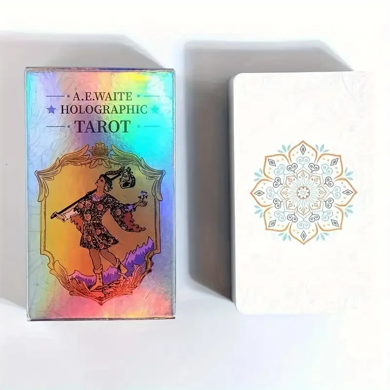 Classic Tarot Card Board Game With Holographic Flash Cards Holographic Waite Tarot Cards Deck for Beginners And Collectors@
Classic Tarot Card Board Game With Holographic Flash Cards Holographic Waite Tarot Cards Deck for Beginners And Collectors@