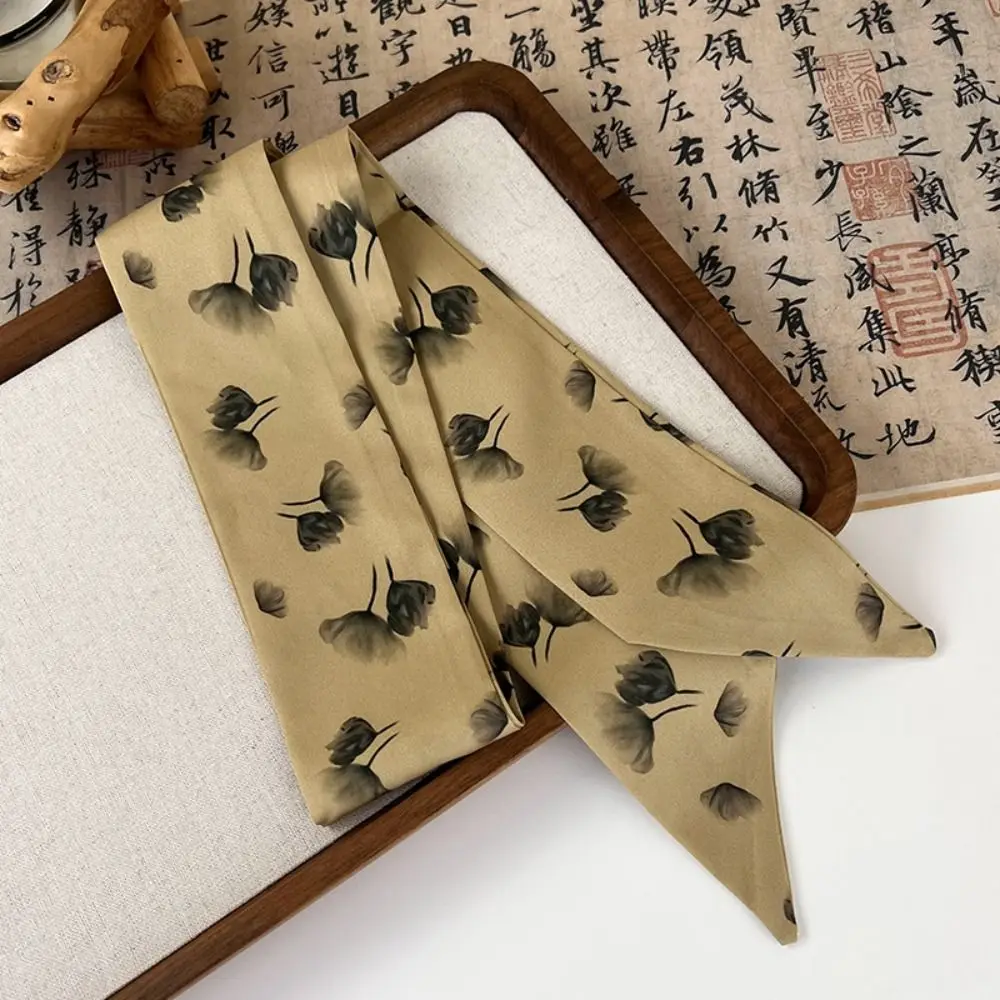 Chinese Style Long Ink Painting Silk Scarf Ribbon Printed Scarf Long Silk Scarf Headdress Hair Tie Ancient Hair Band Hair Rope
Chinese Style Long Ink Painting Silk Scarf Ribbon Printed Scarf Long Silk Scarf Headdress Hair Tie Ancient Hair Band Hair Rope