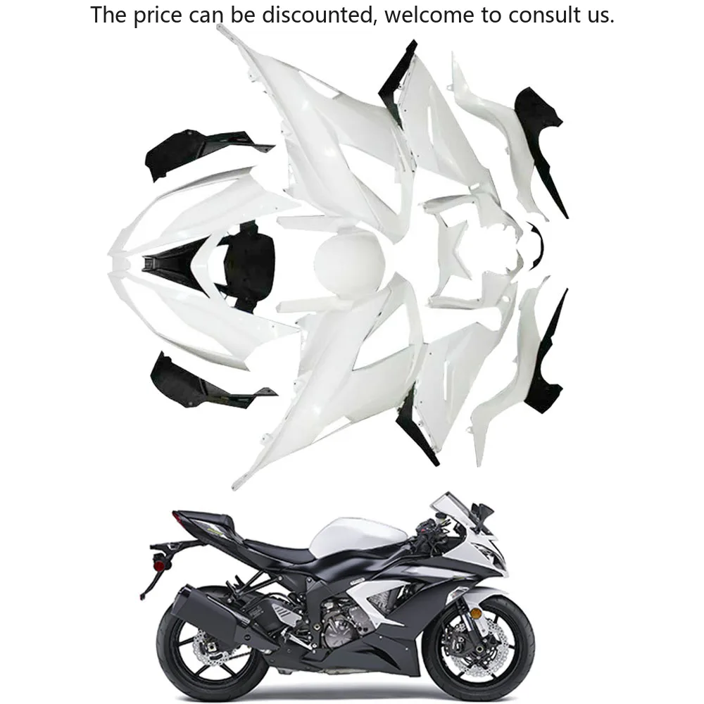 Motorcycle Accessories ABS Plastic Bodywork Unpainted White Color Fairing Kit For Ninja ZX-6R 636 2013 To 2018year
Motorcycle Accessories ABS Plastic Bodywork Unpainted White Color Fairing Kit For Ninja ZX-6R 636 2013 To 2018year