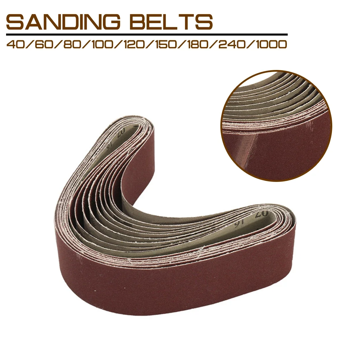 10pcs 60 to 1000 Grit 30mm x 540mm Sanding Belts For Angle Grinder Belt Sander Attachment Woodworking Abrasive Tools
10pcs 60 to 1000 Grit 30mm x 540mm Sanding Belts For Angle Grinder Belt Sander Attachment Woodworking Abrasive Tools