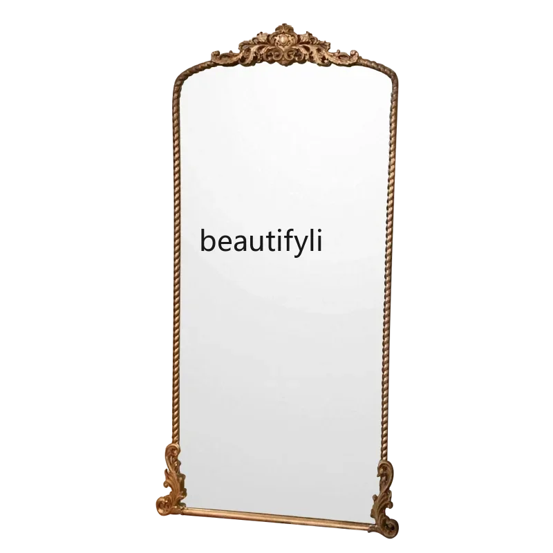 French dressing, retro carved full-body mirror American fitting mirror Home European floor mirror clothing store
French dressing, retro carved full-body mirror American fitting mirror Home European floor mirror clothing store