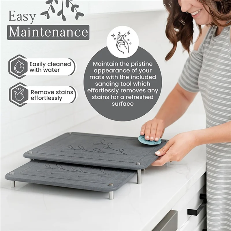 AF89-Drying Mats Kitchen Counter Absorbent Quick-Drying Trays Bathroom Sink Storage Racks
AF89-Drying Mats Kitchen Counter Absorbent Quick-Drying Trays Bathroom Sink Storage Racks