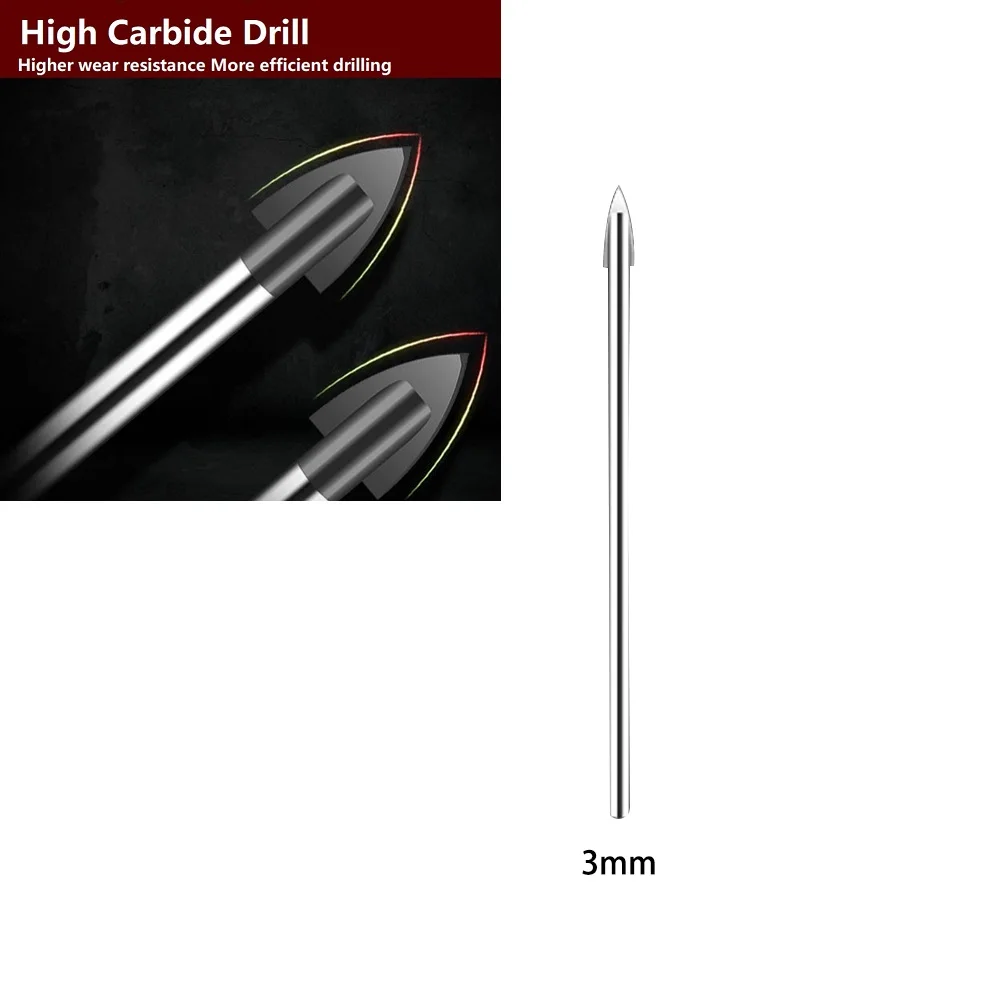 1/6pcs Glass Drill Bits Hole Saws Tile Cutter 3-10mm For Ceramic Wall Concrete Hole Opener Power Tool Spear Head Drill Bits
1/6pcs Glass Drill Bits Hole Saws Tile Cutter 3-10mm For Ceramic Wall Concrete Hole Opener Power Tool Spear Head Drill Bits