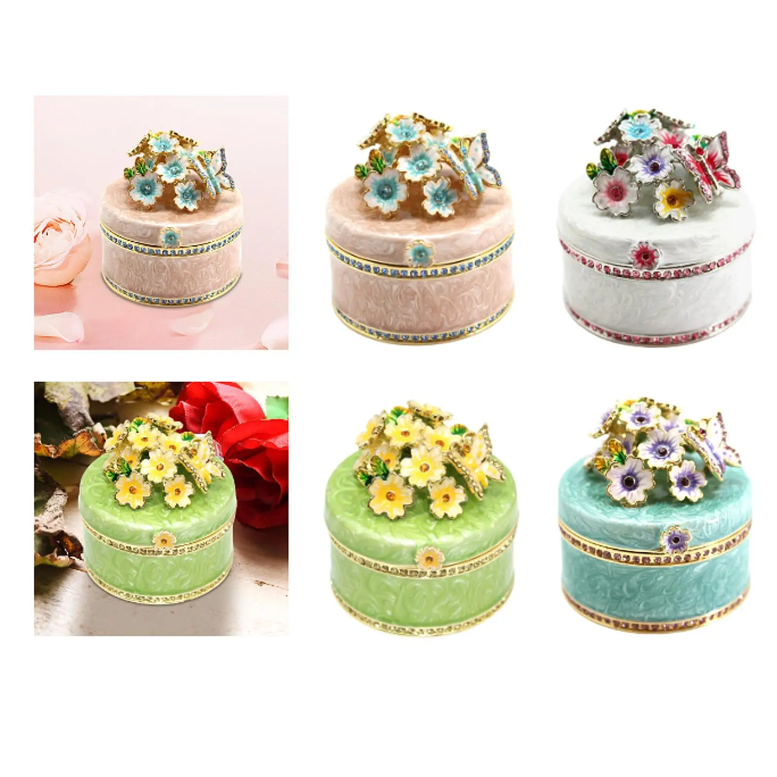 Mini Jewelry Box Jewelry Case Treasure Box for Women Decorative Blossoms Trinket Box for Pendant Charms Earrings Bracelet
Mini Jewelry Box Jewelry Case Treasure Box for Women Decorative Blossoms Trinket Box for Pendant Charms Earrings Bracelet