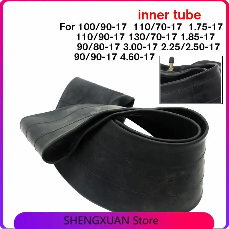 Multiple models of inner tubes 100/90-17 100/70-17 130/70-17 90/80-17 1.85-17 110/90-17 rubber straight valve inner tubes
Multiple models of inner tubes 100/90-17 100/70-17 130/70-17 90/80-17 1.85-17 110/90-17 rubber straight valve inner tubes