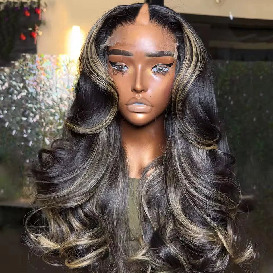 Highlights Ash Blonde Smooth Body Wave U Shape Indian 100% Human Hair Cheapest Balayage Brown 1x4 V Part Wigs for Black Women
Highlights Ash Blonde Smooth Body Wave U Shape Indian 100% Human Hair Cheapest Balayage Brown 1x4 V Part Wigs for Black Women