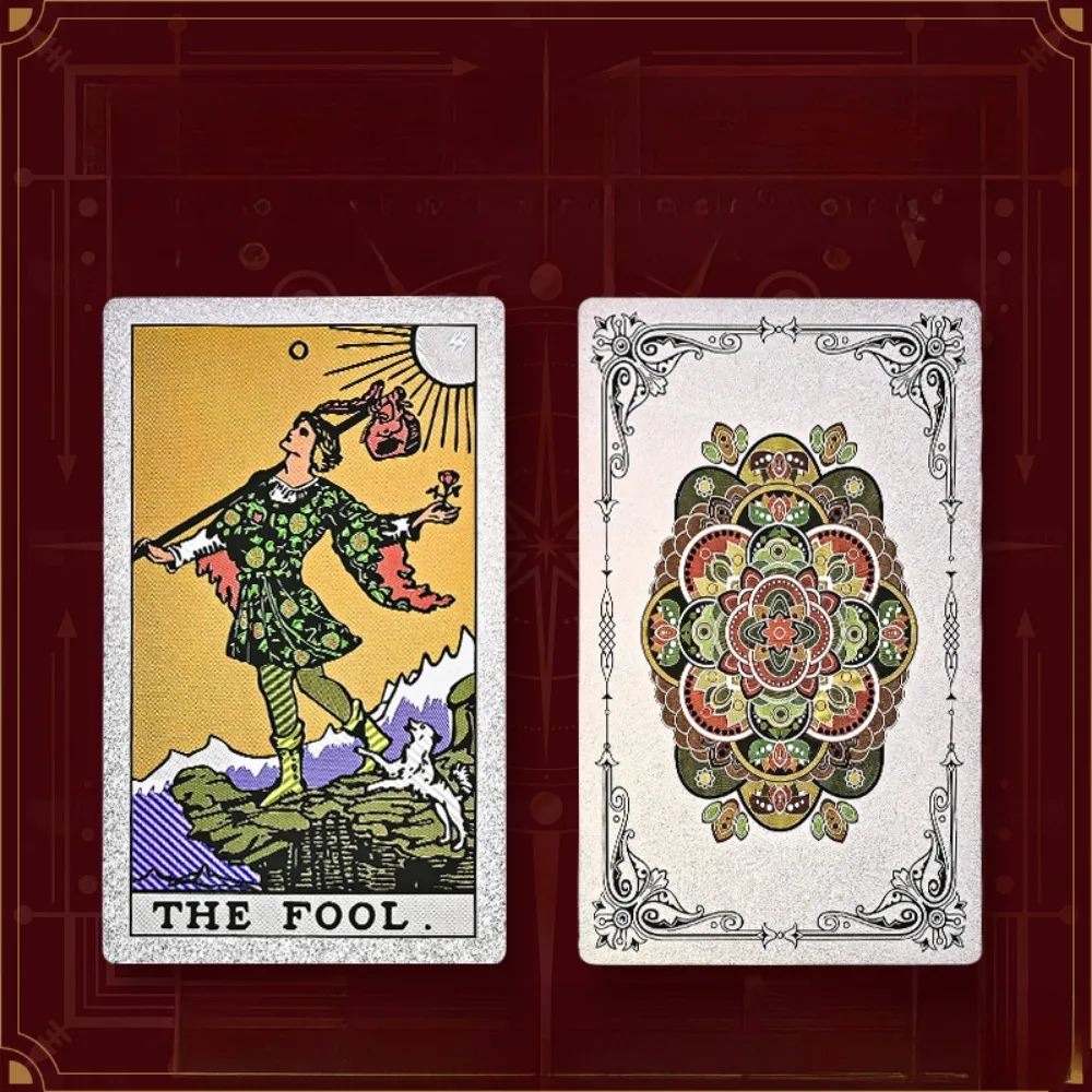 12*7cm Holographic Gold Foil Rider Tarot Deck - 78 Cards PET Plastic, Waterproof & Scratch-Resistant, with Paper Guidebook
12*7cm Holographic Gold Foil Rider Tarot Deck - 78 Cards PET Plastic, Waterproof & Scratch-Resistant, with Paper Guidebook