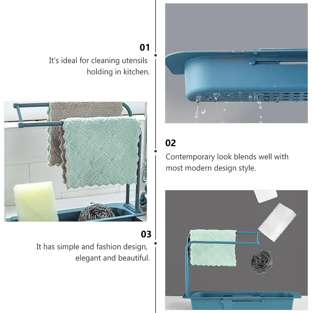1Pcs Telescopic Sink Rack Plastic Kitchen Organizer Expandable Sponge Soap Holder Practical Storage Tray
1Pcs Telescopic Sink Rack Plastic Kitchen Organizer Expandable Sponge Soap Holder Practical Storage Tray