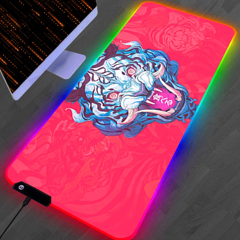 RGB LED Mouse Pad Laptop Rubber Extended Pad Desk Mouse Mat Computer Gamer Cartoon Mousepad PC Accessories Tiger HD Keyboard Pad
RGB LED Mouse Pad Laptop Rubber Extended Pad Desk Mouse Mat Computer Gamer Cartoon Mousepad PC Accessories Tiger HD Keyboard Pad