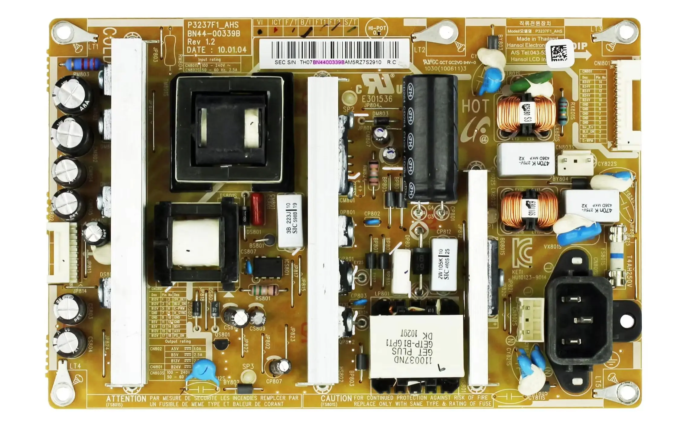 LE32C530F1W LN37C550J1FXZA LN37C530F1FXZA LN32C530F1FXZA 32/37" BN44-00339B = BN44-00338B P3237F1_AHS P3237F1_ASM FitsTV
LE32C530F1W LN37C550J1FXZA LN37C530F1FXZA LN32C530F1FXZA 32/37" BN44-00339B = BN44-00338B P3237F1_AHS P3237F1_ASM FitsTV