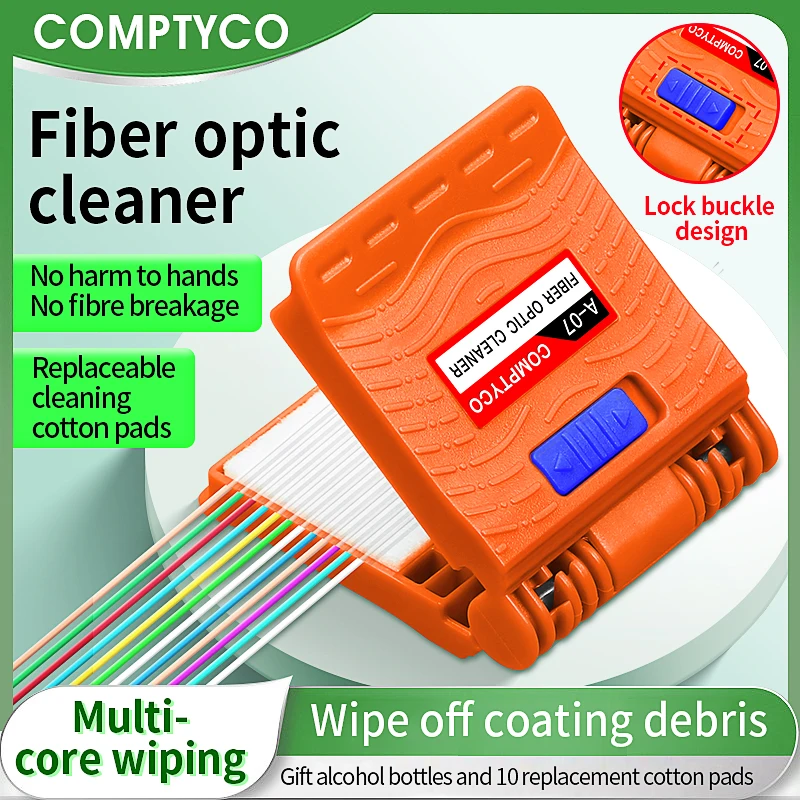 Optical Fiber Cleaning clip FTTH Fiber Optic Cleaner Tool With Alcohol bottle(Empty Bottle) Replace Cotton
Optical Fiber Cleaning clip FTTH Fiber Optic Cleaner Tool With Alcohol bottle(Empty Bottle) Replace Cotton