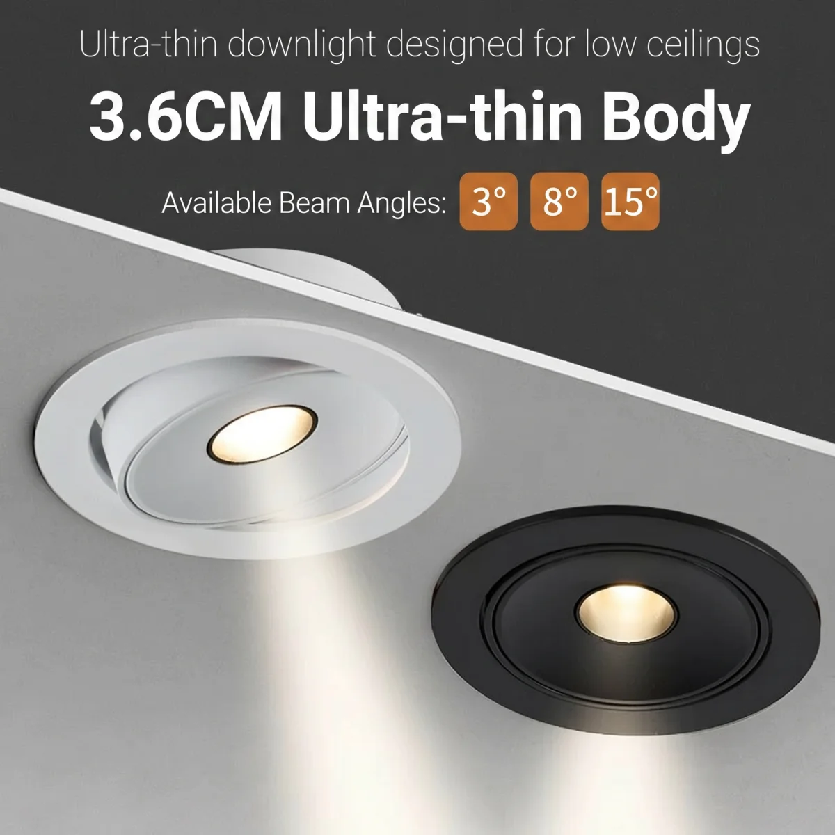 Led Spotlights Dimmable Ultra Thin Small Beam Angle Spot Light Embedded 3°8°15°24°Ceiling Foco For Home Picture Art Museum
Led Spotlights Dimmable Ultra Thin Small Beam Angle Spot Light Embedded 3°8°15°24°Ceiling Foco For Home Picture Art Museum