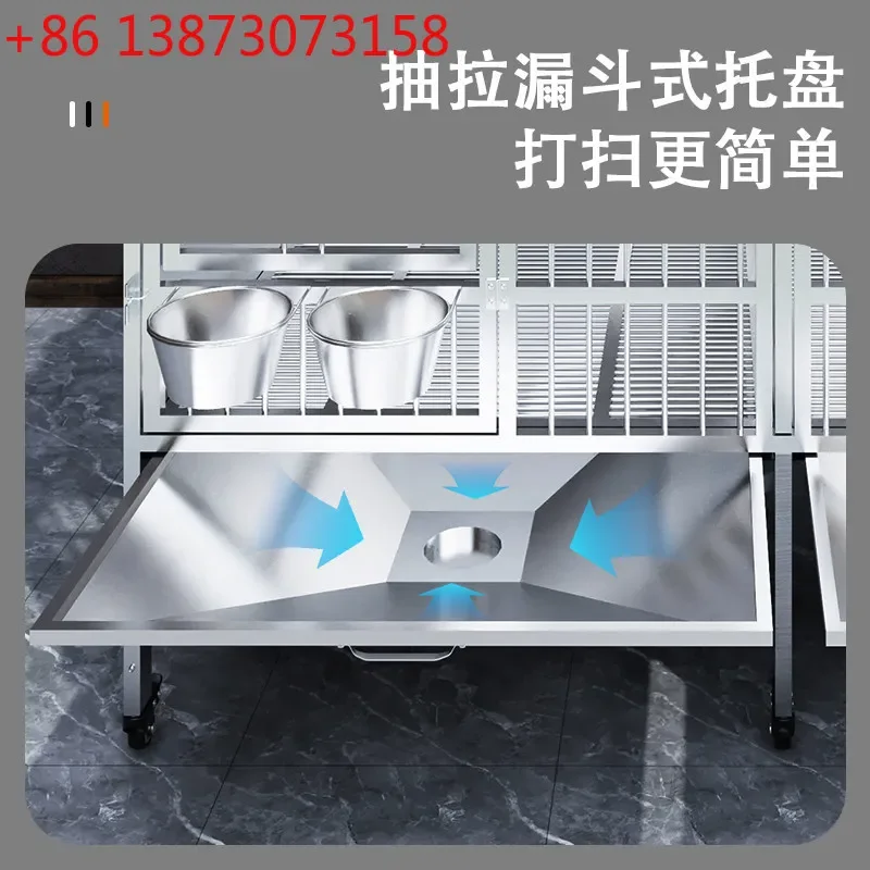 Stainless steel outdoor winter rain and cold large dog cage
Stainless steel outdoor winter rain and cold large dog cage