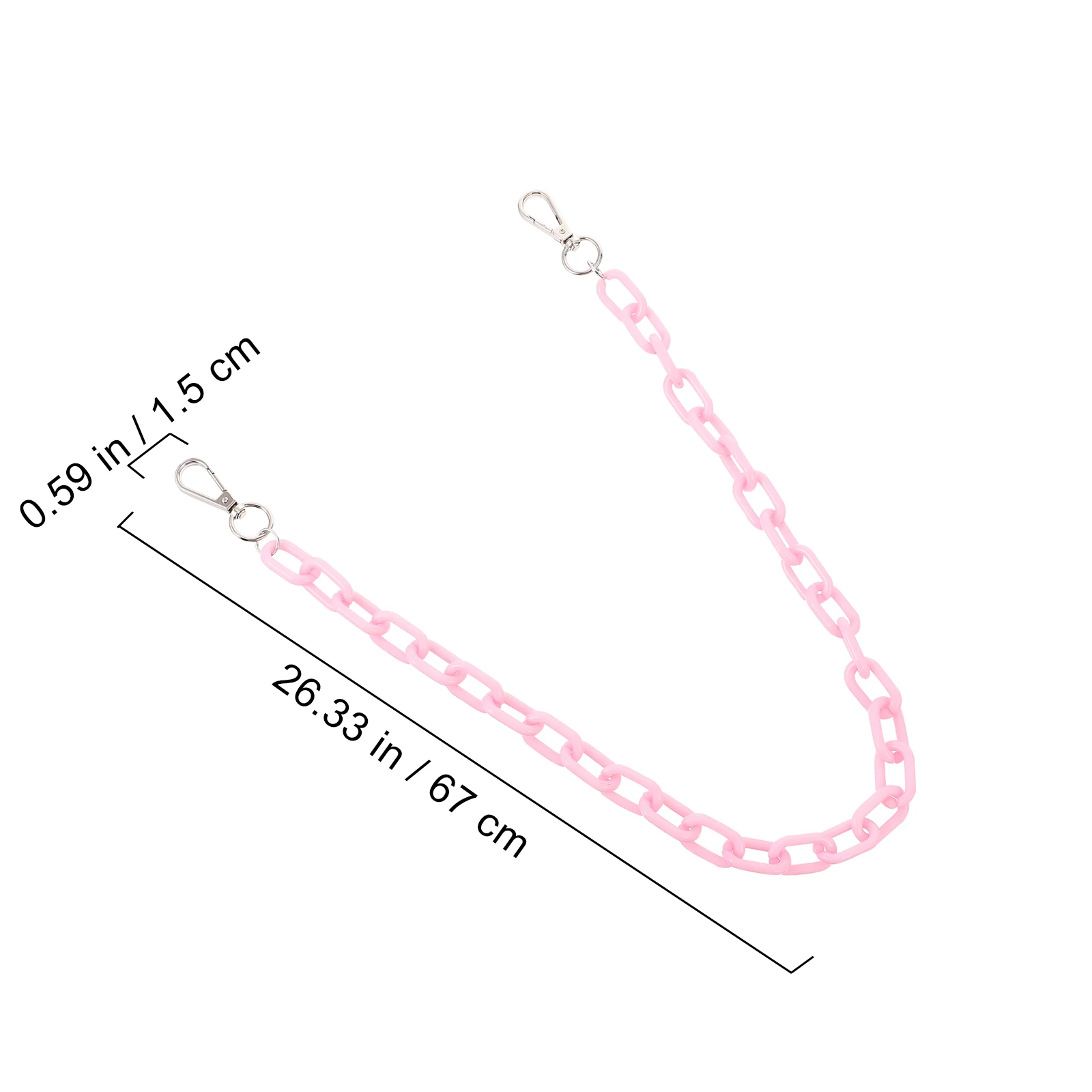 1pc Acrylic Chain Belt Pink Single Layer Women Jeans Waist Punk Vintage Durable Shiny Easy to Match Stage Performance Gifts
1pc Acrylic Chain Belt Pink Single Layer Women Jeans Waist Punk Vintage Durable Shiny Easy to Match Stage Performance Gifts