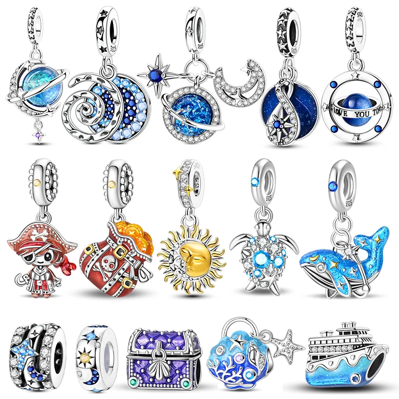 Cielo Estrellado Charm Beads 925 Sterling Silver Tesoro Pirata Dangle For Original Bracelet Charms Pendant DIY Jewelry Gift
Cielo Estrellado Charm Beads 925 Sterling Silver Tesoro Pirata Dangle For Original Bracelet Charms Pendant DIY Jewelry Gift