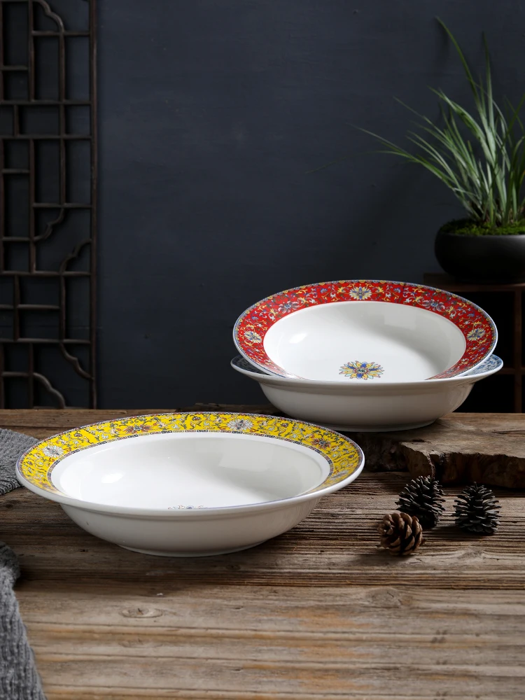 Large Cerc Soup Bowl for Home Use Restaurant Commercial Use Sted Fi Bowl Suan Cai Fi Bowl round ape Microwave Se
Large Cerc Soup Bowl for Home Use Restaurant Commercial Use Sted Fi Bowl Suan Cai Fi Bowl round ape Microwave Se