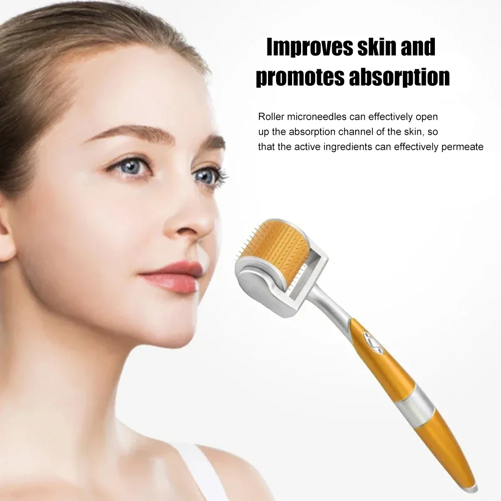 192 Gold Needles Derma Roller 0.2/0.25/0.3mm - Micro Needle Roller for Face, Body & Beard Hair Growth, Professional Skin Tool
192 Gold Needles Derma Roller 0.2/0.25/0.3mm - Micro Needle Roller for Face, Body & Beard Hair Growth, Professional Skin Tool