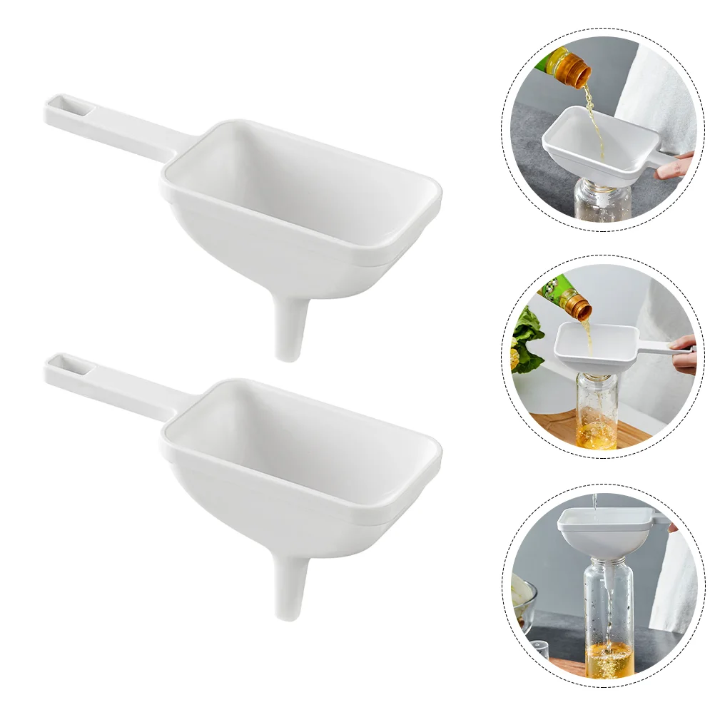 2Pcs Widemouthed Funnels PP Material Home Oil Transferring Safe Practical Large Funnel Plastic Funnel Reusable Kitchen
2Pcs Widemouthed Funnels PP Material Home Oil Transferring Safe Practical Large Funnel Plastic Funnel Reusable Kitchen