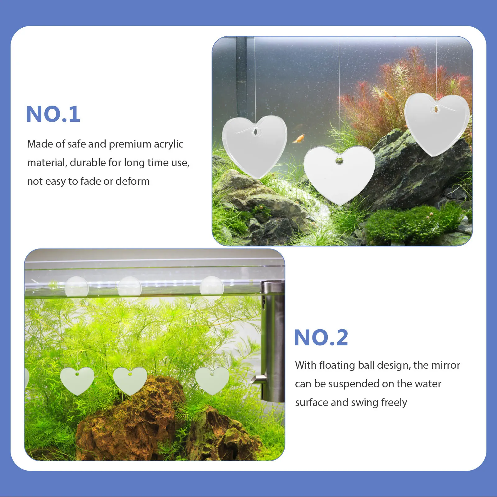 4pcs Betta Fish Mirror Double Side Floating For Small Tank Desktop Aquarium Decoration Premium Acrylic
4pcs Betta Fish Mirror Double Side Floating For Small Tank Desktop Aquarium Decoration Premium Acrylic