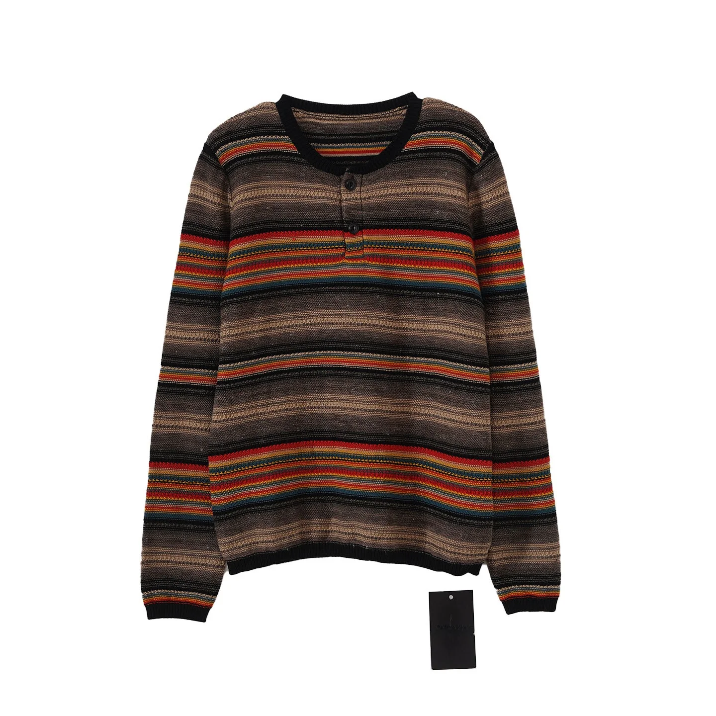 Bodhl Women's Knitted Sweater Cusized Dyeing f Open round Ne Color Blo Striped Street Sle Cotton Long Sve
Bodhl Women's Knitted Sweater Cusized Dyeing f Open round Ne Color Blo Striped Street Sle Cotton Long Sve