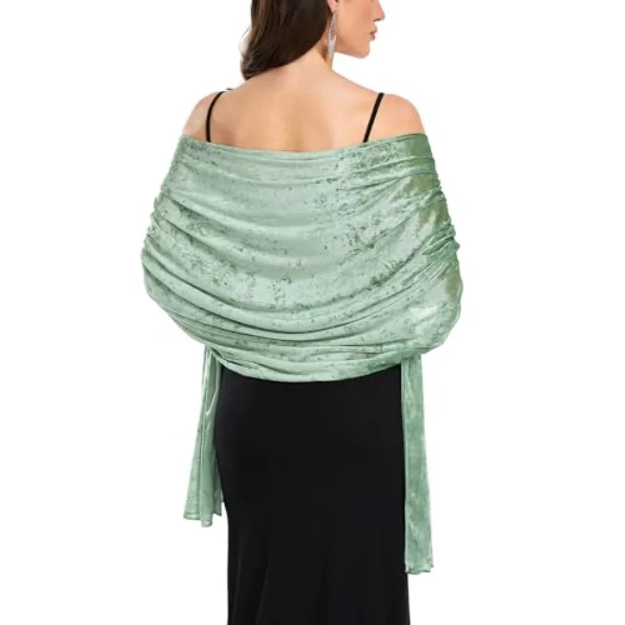 Velvet Shawls and Wraps for Evening Dresses Shawl Wrap for Women Wedding Bridal Warm Formal Shawl
Velvet Shawls and Wraps for Evening Dresses Shawl Wrap for Women Wedding Bridal Warm Formal Shawl