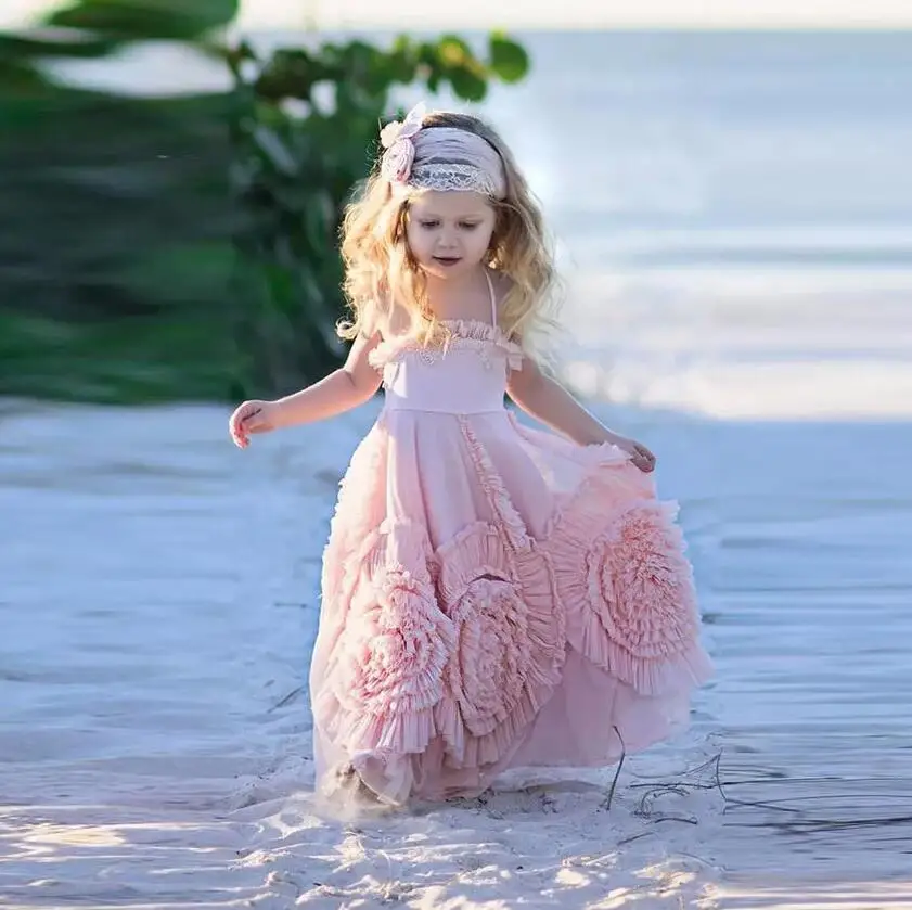 Pink Ruffles Girls Birthday Dress Daminha Vestidos Lace Tulle Flower Girl Dresses For Weddings Kid Prom Pageant Gown
Pink Ruffles Girls Birthday Dress Daminha Vestidos Lace Tulle Flower Girl Dresses For Weddings Kid Prom Pageant Gown