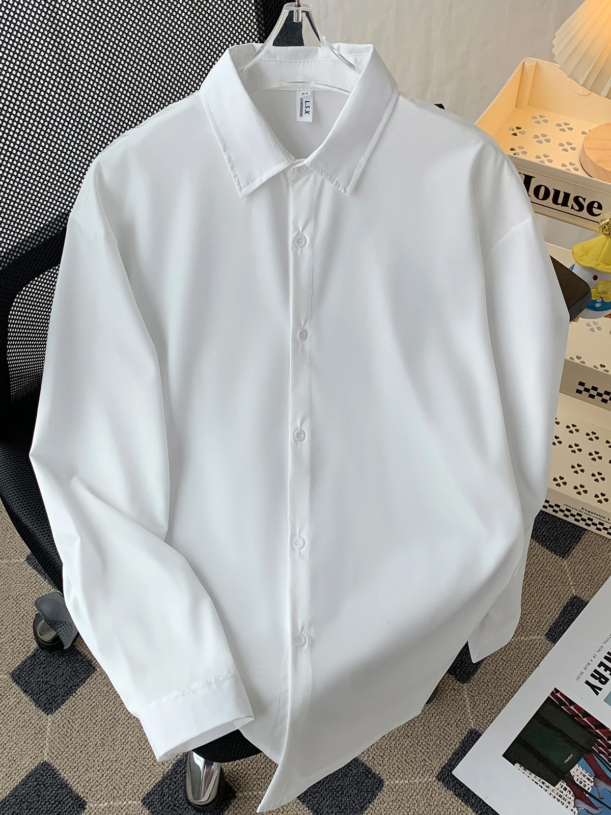 Casual Long Sve Pure Color Men's irt Spring Autumn Youth Trendy Brand Large Size Versatile Inner Wear Top for Teens
Casual Long Sve Pure Color Men's irt Spring Autumn Youth Trendy Brand Large Size Versatile Inner Wear Top for Teens