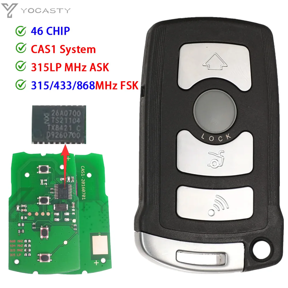 YOCASTY 4 Button Remote Control Car Key Fob 315MHz 433MHz 868MHz ID7944 LX8766S LX8766S For BMW 7 Series E65 E66 E38 E39 CAS1
YOCASTY 4 Button Remote Control Car Key Fob 315MHz 433MHz 868MHz ID7944 LX8766S LX8766S For BMW 7 Series E65 E66 E38 E39 CAS1