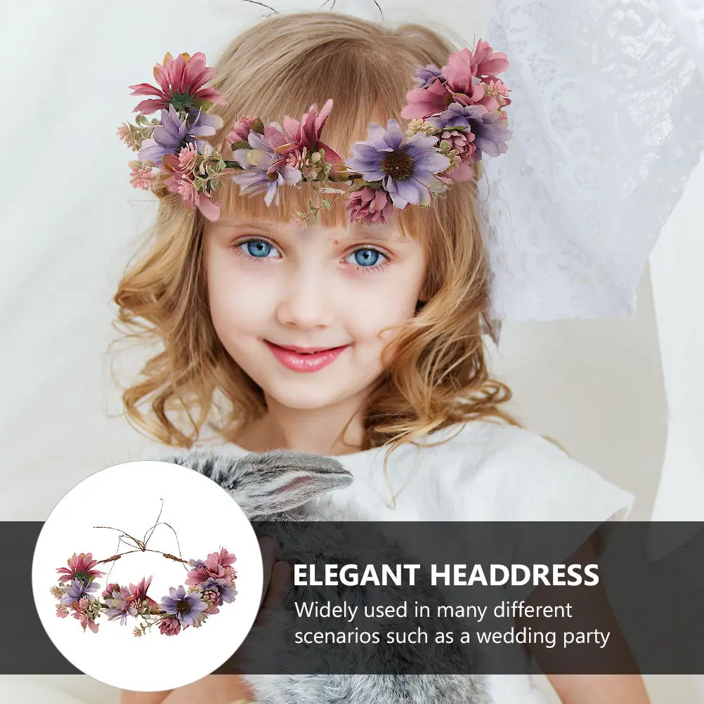 1Pcs Exquisite Artificial Chrysanthemum Wreath Versatile Headdress Fine Craftsmanship Colorfast Features Bridal Hair Band Decor
1Pcs Exquisite Artificial Chrysanthemum Wreath Versatile Headdress Fine Craftsmanship Colorfast Features Bridal Hair Band Decor