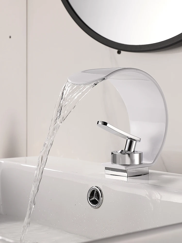 C-type waterfall faucet washbasin hot and cold creative personality bathroom sink bathroom faucet home
C-type waterfall faucet washbasin hot and cold creative personality bathroom sink bathroom faucet home