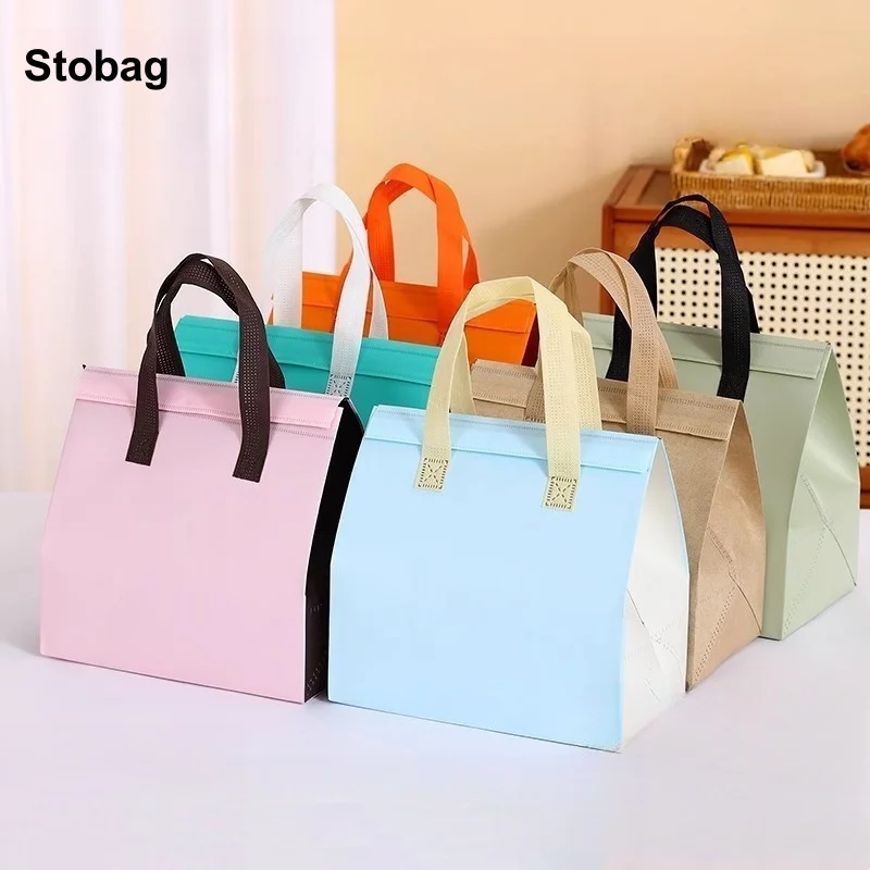 StoBag 20pcs Color Non-woven Insulation Tote Bag Portable Fabric for Cake Food Drinks Package Keep Warm Cold Delivery Pouch
StoBag 20pcs Color Non-woven Insulation Tote Bag Portable Fabric for Cake Food Drinks Package Keep Warm Cold Delivery Pouch