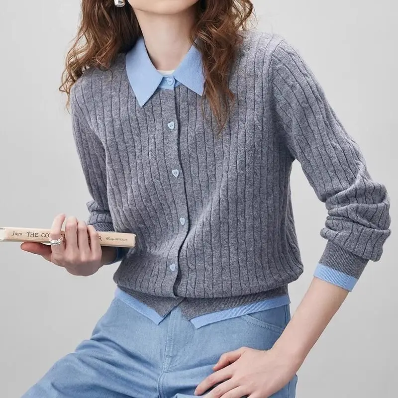 Женские кардиганы и свитеры с коротким рукавом, осенние, с отложным воротником, рукавом реглан, вязка «лодка», с V-образным вырезом, на шнуровке, из теплого эластичного трикотажа
Женские кардиганы и свитеры с коротким рукавом, осенние, с отложным воротником, рукавом реглан, вязка «лодка», с V-образным вырезом, на шнуровке, из теплого эластичного трикотажа