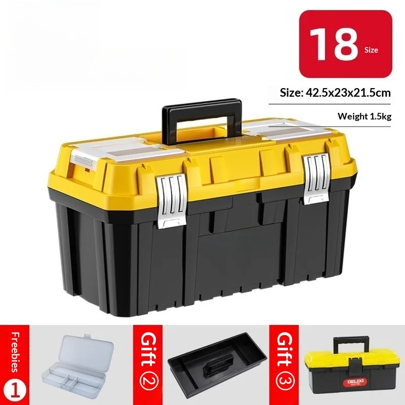 Electric Portable Three Tier Large Capacity Toolbox Tool Organizer Lockable Heavy Duty Electrician Garage Repair Hard Case Box
Electric Portable Three Tier Large Capacity Toolbox Tool Organizer Lockable Heavy Duty Electrician Garage Repair Hard Case Box