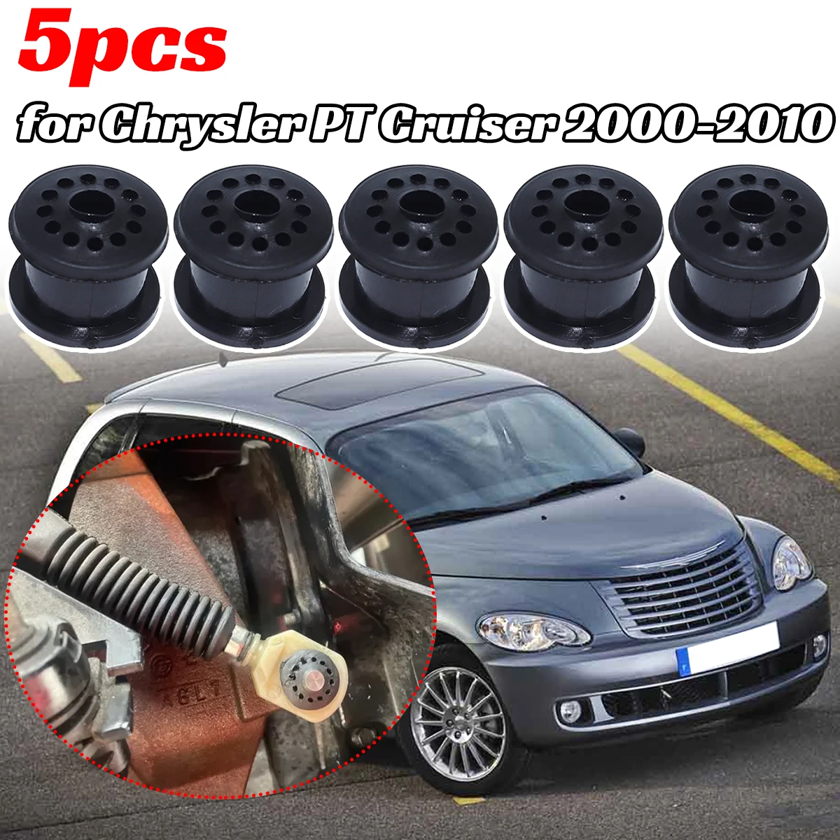 5PC For Chrysler PT Cruiser 2006 Gearbox Cable Linkage Rubber Bushing MT 5Speed Shift Lever Assembly Repair Kit Replacement Part
5PC For Chrysler PT Cruiser 2006 Gearbox Cable Linkage Rubber Bushing MT 5Speed Shift Lever Assembly Repair Kit Replacement Part