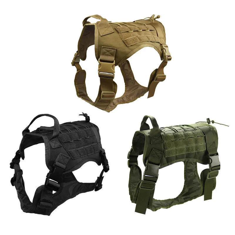 Personalized Outdoor Nylon Tactical Designer Training Pet Dog Vest Strap Harness
Personalized Outdoor Nylon Tactical Designer Training Pet Dog Vest Strap Harness