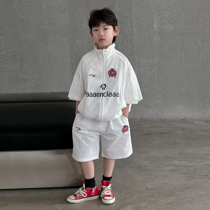 Children's Summer Shorts Short-sleeved Two-piece Set Boys' New 2026 American Casual Loose Casual Trendy Set
Children's Summer Shorts Short-sleeved Two-piece Set Boys' New 2026 American Casual Loose Casual Trendy Set