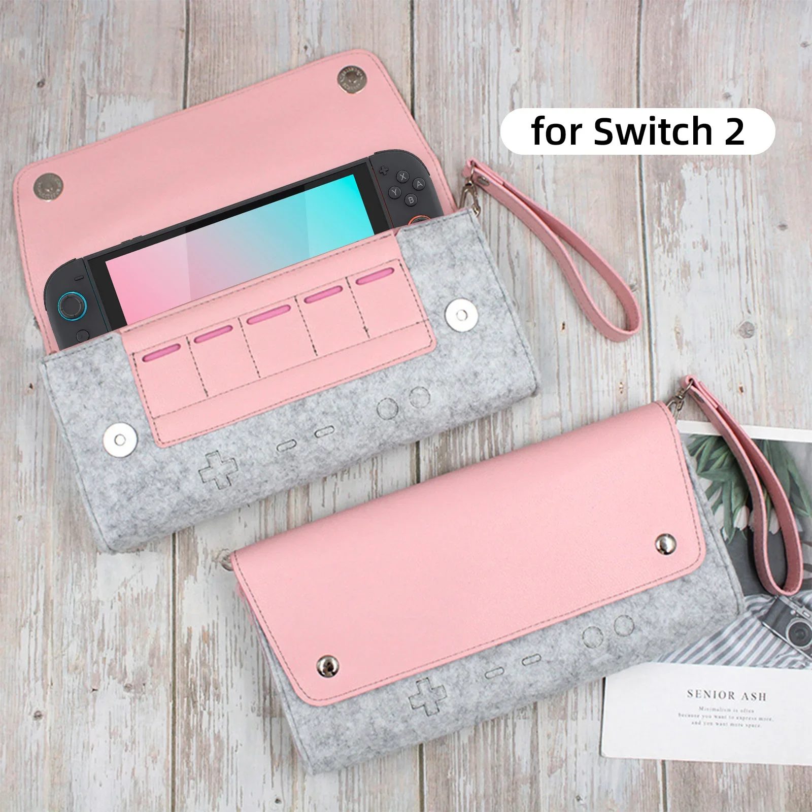 Ultralight Felt Travel Storage Bag for Nintendo Switch 2 Carrying Protective Case for Switch2 with 5 Game Slots Game Accessories
Ultralight Felt Travel Storage Bag for Nintendo Switch 2 Carrying Protective Case for Switch2 with 5 Game Slots Game Accessories