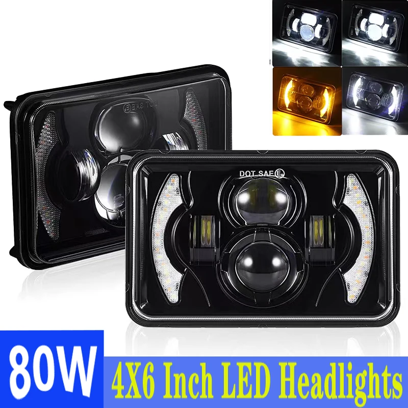 4X6-дюймовые светодиодные фары H4, проектор дальнего ближнего света, рабочий свет 12 В 24 В для H4651 H4652 H4656 H4666 Автомобиль Грузовик Преобразование Offraod
4X6-дюймовые светодиодные фары H4, проектор дальнего ближнего света, рабочий свет 12 В 24 В для H4651 H4652 H4656 H4666 Автомобиль Грузовик Преобразование Offraod