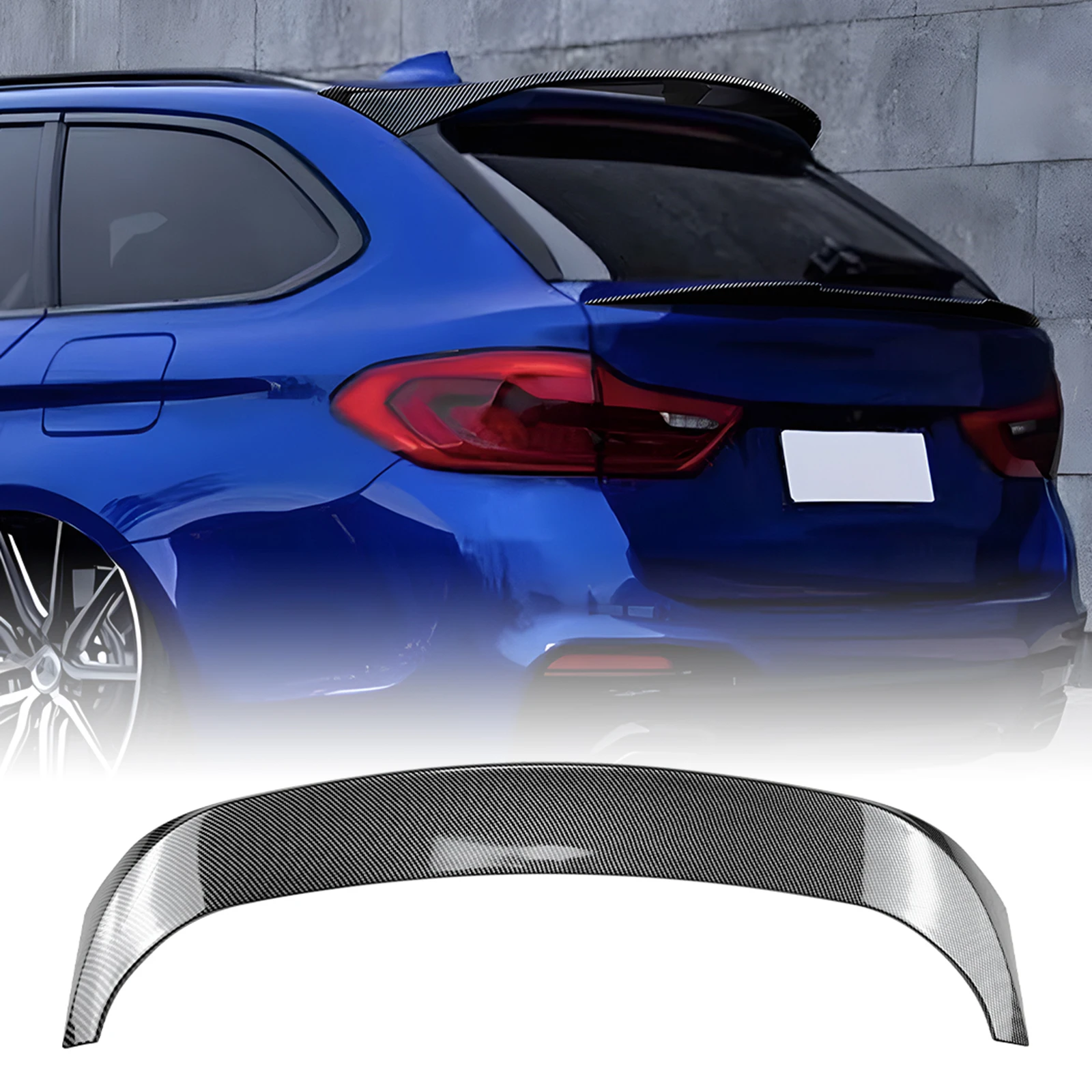 Rear Roof Spoiler Wing Lip Carbon Fiber Look/Gloss Black Tail Trunk Upper Splitter For BMW 5 Series G31 Wagon Touring 2018-2023
Rear Roof Spoiler Wing Lip Carbon Fiber Look/Gloss Black Tail Trunk Upper Splitter For BMW 5 Series G31 Wagon Touring 2018-2023