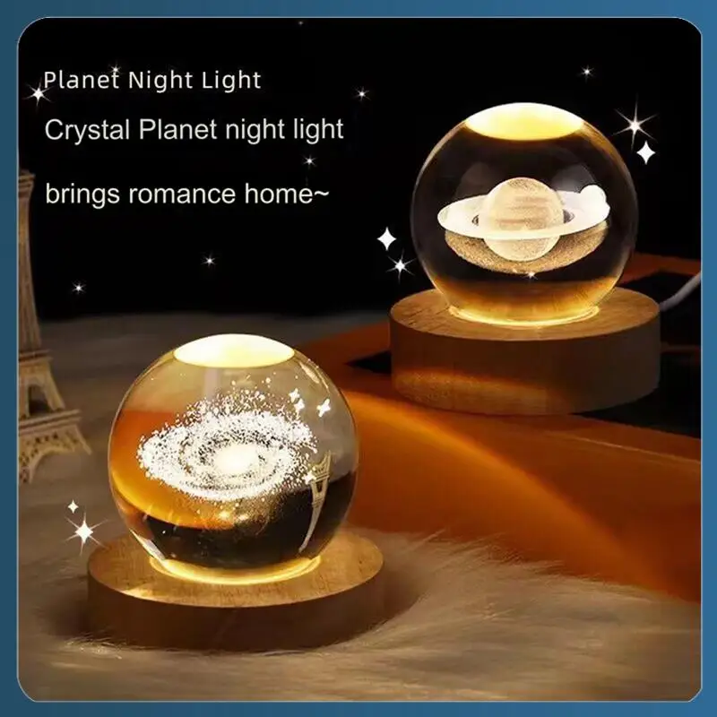 Valentines Day Gift Galaxy Crystal Ball Lamp 3D Planet Moon Lamp Crystal Ball Lamp B
Valentines Day Gift Galaxy Crystal Ball Lamp 3D Planet Moon Lamp Crystal Ball Lamp B
