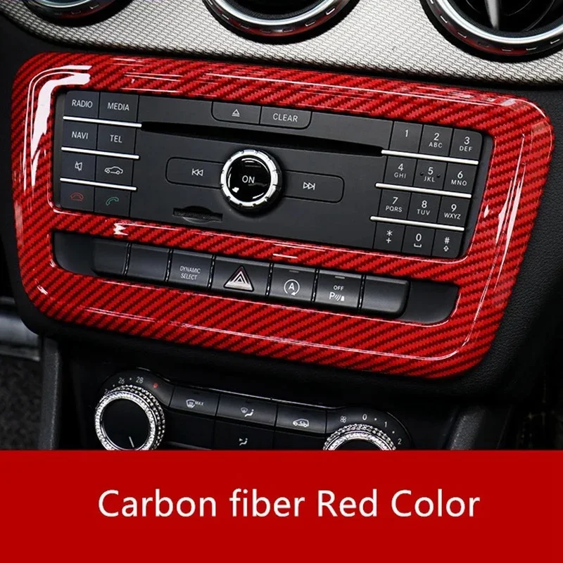 OLAVGDN New-Red Carbon Fiber Center Console CD Frame Decoration Cover Trim For Mercedes Benz A Class W176 GLA X156 CLA C117 13-1
OLAVGDN New-Red Carbon Fiber Center Console CD Frame Decoration Cover Trim For Mercedes Benz A Class W176 GLA X156 CLA C117 13-1
